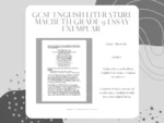 MACBETH Grade 9 Essay Exemplar GCSE English Literature