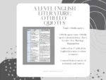 OTHELLO Quote Bank A Level English Literature